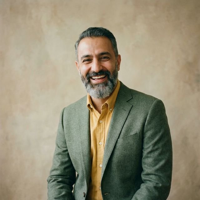 Happy client portrait